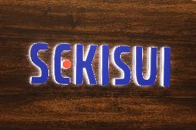 Sekisui Chemical Company signboard and logo